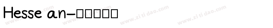 Hesse an字体转换
